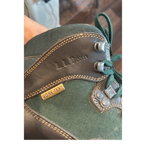 LL BEAN Cresta Air 8000 size  8 Gore-Tex Hiking Trail Boots Vibram Made Italy - Picture 9 of 9